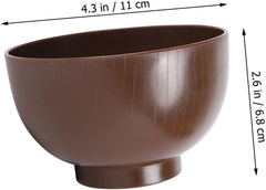 Sosoport Japanese Style Food Bowl Small Reusable Miso Bowl for Serving Soup Rice and Noodles Lightweight Grain Design for Gatherings and Daily Use