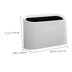 Happyyami Trash Can for Desk Double Layer Design Small Waste Container for Food Garbage Bin with Odor Isolation for Home and Office Use