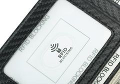 Sleek Minimalist RFID-Blocking Leather Wallet for Men & Women with Front Pocket Design