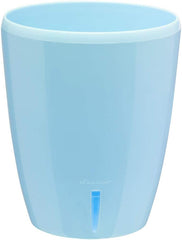 Santino ASTI 9.2 Inch Self Watering Planter Gold/Black for Indoor Plants - Premium Quality Modern Plastic Planter Pot w/Water Level Indicator for All House Herbs, African Violets and Dahlias