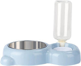 Pet Bowls Automatic Pet Cat Water Fountain Dog Cat Pet Mute Drinker Feeder Bowl Pet Drinking Fountain Dispenser Puppy Food Bowl Pink