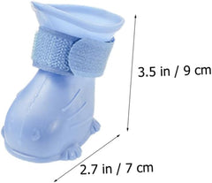 POPETPOP 4pcs Dog Rain Boots Slip Puppy Rain Shoes Outdoor Dog Boots for Winter