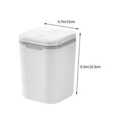PRETYZOOM 2pcs Small Trash Can for Bedroom Mini Desk Wastebasket Creative Office Garbage Can Lid