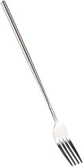 Extendable Stainless Steel Fork, 1 Piece, Long Handle, BBQ, Dinner, Dessert, Silver
