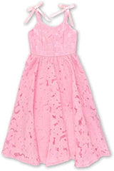 Speechless Girls' Sleeveless Organza Jacquard Maxi Party Dress