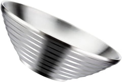 Mikinona 1pc Stainless Steel Noodle Bowl Heat Insulation Multi-purpose Food Serving Bowl for Soup and Rice for Home Kitchen Use