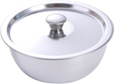 Stainless Steel Rice Bowl with Lid Portable Steamed Egg Bowl Metal Salad Bowls Soup Bowls Serving Dishes for Eggs, Sauces, Noodle, Ice Cream
