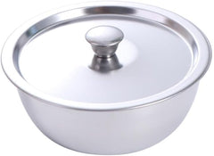 Stainless Steel Rice Bowl with Lid Portable Steamed Egg Bowl Metal Salad Bowls Soup Bowls Serving Dishes for Eggs, Sauces, Noodle, Ice Cream
