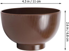 GLEAVI Japanese Style Soup Bowl Small Miso Rice Bowl Reusable Non Slip Bottom for Home Parties Restaurants Japanese Cuisine
