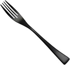 Black Dinner Fork Stainless Steel Cutlery Table Fork Perfect for Steak Family Dinner Home Hotel