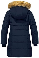 ZSHOW Girls' Long Winter Coat Parka Waterproof Warm Puffer Jacket