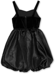 Speechless Girls' Velvet and Satin Sleeveless Bubble Party Dress