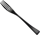 Cabilock Black Dinner Fork Stainless Steel Western Cutlery Fork Table for Food Serving Black