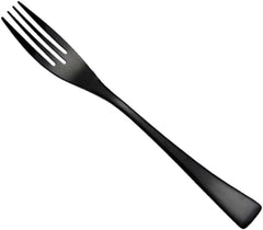 Cabilock Black Dinner Fork Stainless Steel Western Cutlery Fork Table for Food Serving Black