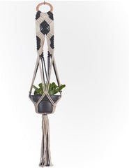 42" Black & White Plant Hammock
