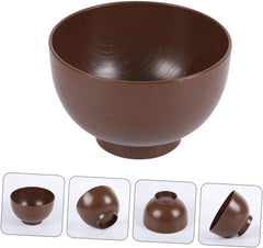 Happyyami Japanese Style Miso Soup Bowl Unbreakable Rice Bowl Convenient Design Noodles and Rice