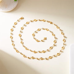 1PCS Gold Heart Locket Necklace, Hollow Openwork Pendant with Fringe Chain, Delicate Dainty Necklace for Women, Elegant Layered Y-shaped Necklace, Romantic Tassel Necklaces (Golden)