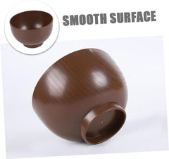 Cabilock Japanese Grain Soup Bowl Small Miso Rice Bowl for Noodles Heat Resistant Drop for Soup Appetizers Home Restaurant Use