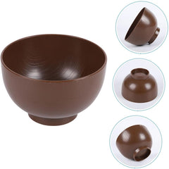 Cabilock Japanese Grain Soup Bowl Small Miso Rice Bowl for Noodles Heat Resistant Drop for Soup Appetizers Home Restaurant Use