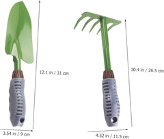 1Set Multifunctional Gardening Hand Tools Durable Garden Rake Shovel with Comfortable Grip for Planting Pruning and Work Easy Organization Transport