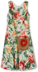 Speechless Girls' Floral Scuba Crepe Dress