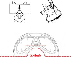 Dog Goggles Medium or Large Dog Sunglasses Anti-UV Waterproof Windproof Snowproof Eye Protection Dog skiing Eyewear for Long Snout Dogs (Black)