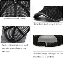 Optimumeny Summer Outdoor Casual Baseball Cap, Unisex Breathable Full Mesh Hat,Trucker Hat Hats