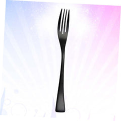 Black Silverware Stainless Steel Dinner Fork Cutlery Table Fork for Occasions
