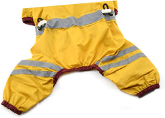 3pcs Dog Rain Coat Puppy Rain Slicker Elastic Leg Trims Small Dog Rainwear Stylish Hoodie Dark