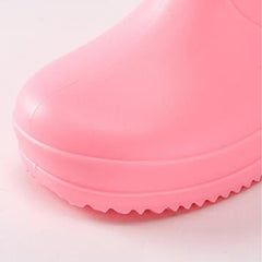 Toddler Rain Boots Boys Girls Giraffe Cartoon Rain Boots Kids Short Rainboots Easy-on Lightweight and Kids Water Shoes