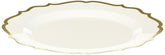 Blue Sky Contemporary Collection White With Gold Rim Plastic Plates - 7.5" (10 count) Disposable Dinnerware for Events and Parties
