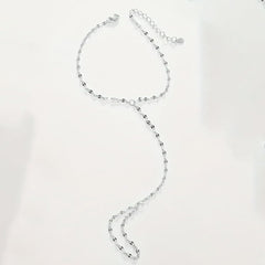 Dainty Hand Chain Bracelet for Women Gold Finger Ring Slave Bracelet Zircon Jewelry Gifts 2025