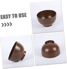 SECFOU Traditional Japanese Soup Bowl Reusable Rice Bowl Japanese Style Unbreakable