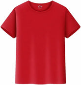 Kids T Shirts Short Sleeve Plain Tops Tees Boy & Girl Unisex Toddler Children Crew Neck Boy Large Shirt