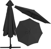 9ft Patio Umbrella Replacement Canopy, Replacement Cloth for Garden Umbrella 2.7m 3.0m Market Umbrella Top Replacement cover Outdoor Table Umbrella Canopy for 8 Ribs Umbrella Replacement Fabric