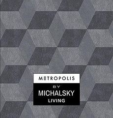 CONCORD WALLCOVERINGS ™ Metropolis 2, Urban Graphic Stripes Floral Plain Light Brown Wallpaper Sample