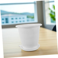 Compact Plastic Flower Pot with Drainage Holes for Orchids and Plants Reusable Planter for Indoor Gardening and Nursery Use Succulent Friendly Design