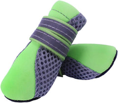 Summer Breathable Mesh Pet Dog Shoes s Green Non-Slip Sole Dog Boots for Hiking Walking and Summer Adventures Fit for Comfort and Protection