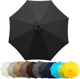 7.5ft/9ft Patio Umbrella Replacement Canopy for 6 Ribs 8 Ribs,Market Umbrella Top Outdoor Umbrella Canopy, Outdoor Replacement Parasol Covers UV Protective Shade Cloth