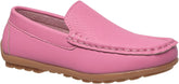 CoXist Kids Toddlers Boys Girls Leather Slip On Loafers Moccasin Boat Dress Shoes