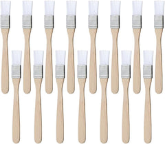 GSHLLO 20 Pcs Small Paint Brushes Craft Painting Brushes Natural Bristle Paint Brushes Wood Stain Brushes Wooden Paintbrushes Wall Painting Tools with Wood Handle