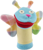 Cate and Levi Beautiful Butterfly Hand Puppets for Church Movable Mouth, Adults and Toddlers - Made in Canada - Eco Friendly Polar Fleece - with Movable Mouth