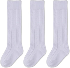 EPEIUS Baby Girls Boys Uniform Knee High Socks Tube Ruffled Stockings Infants and Toddlers (Pack of 3/5)