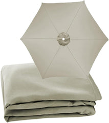 Sun Umbrella Replacement Canopy Cloth, Garden Patio Parasol Canopy Fabric Cover, Water Resistant Market Table Umbrella Replacement Top Canopy, 6 Arms(Topaz,2.5m/8ft)