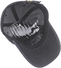 HAOZAIKEJI Vintage Distressed Jean Hat Ripped Denim Baseball Cap Washed Trucker Hat Adjustable for Women Men