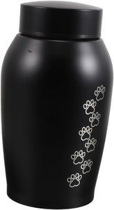 Pet Urn for Ashes Dog Cat Cremation Box Stainless Steel Memorial Keepsake for Hair Teeth Animal Urn Home Cemetery Display