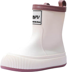 IWIHMIV Toddler Waterproof Shoes Rainboots for Toddlers Boys Kids Rain Boots Waterproof Rubber Boots Kid Rain Boots