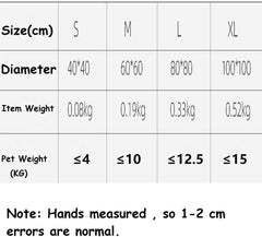 Dog Bed Mat Soft Plush Dog Bed Washable Cat Bed Mat Soft Warm Blanket for Dog Light Coffee Diameter 40cm