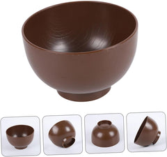 SECFOU Traditional Japanese Soup Bowl Reusable Rice Bowl Japanese Style Unbreakable