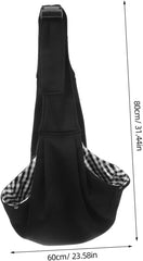 Adjustable Straps Dog Shoulder Backpack Pet Travel Bag for Small Puppy Dog Carrier Black